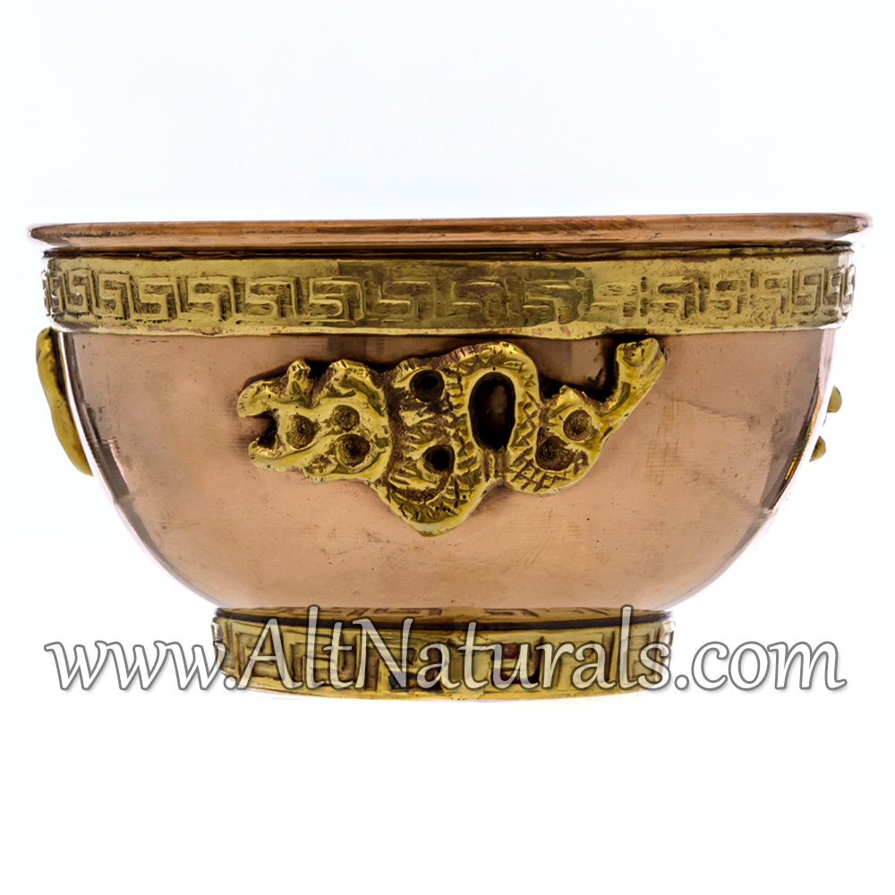 Dragon Copper Offering Bowl Kit with Sage